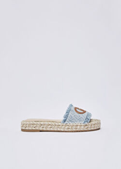 Maxi Logolu Denim Sandalet ürünü görüntülemek için tıklayınız