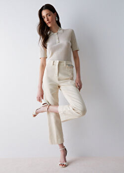 Taş Süslemeli Cropped Pantolon ürünü görüntülemek için tıklayınız