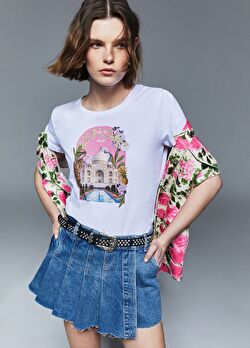 Beyaz Kısa Kollu Moda Tişört ürünü görüntülemek için tıklayınız