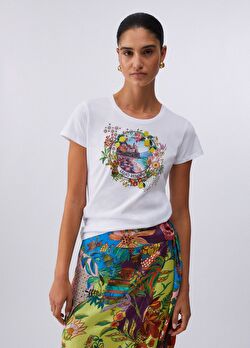 Beyaz Kısa Kollu Moda Tişört ürünü görüntülemek için tıklayınız