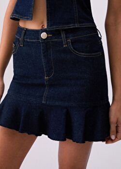 Denim Mini Etek ürünü görüntülemek için tıklayınız