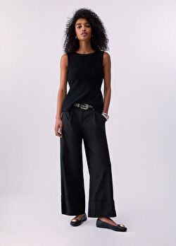 Flare Poplin Pantolon ürünü görüntülemek için tıklayınız