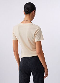Açık Sarı Kısa Kollu Moda Tişört ürünü görüntülemek için tıklayınız