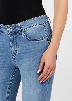 Açık Mavi Katlamalı Paça Skinny Jean ürünü görüntülemek için tıklayınız