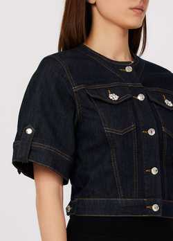 Taş Detaylı Denim Ceket ürünü görüntülemek için tıklayınız