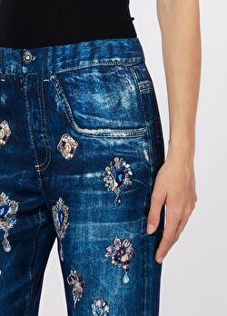 Dijital Taş Desenli Denim Pantolon ürünü görüntülemek için tıklayınız