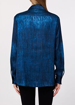 Mücevher Baskılı Denim Gömlek ürünü görüntülemek için tıklayınız