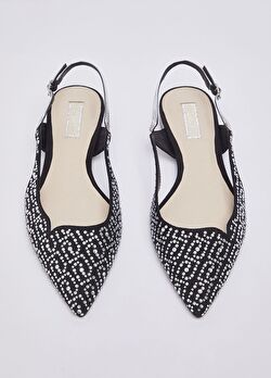 Taş Detaylı Slingback Babet ürünü görüntülemek için tıklayınız