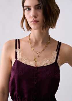 Jakarlı Saten Lingerie Üst ürünü görüntülemek için tıklayınız