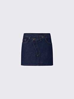 Asimetrik Denim Mini Etek ürünü görüntülemek için tıklayınız
