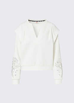 Mücevher işlemeli sweatshirt ürünü görüntülemek için tıklayınız