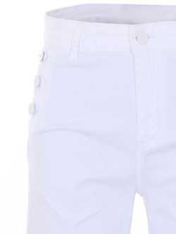 Beyaz Yüksek Bel Flare Denim Pantolon ürünü görüntülemek için tıklayınız