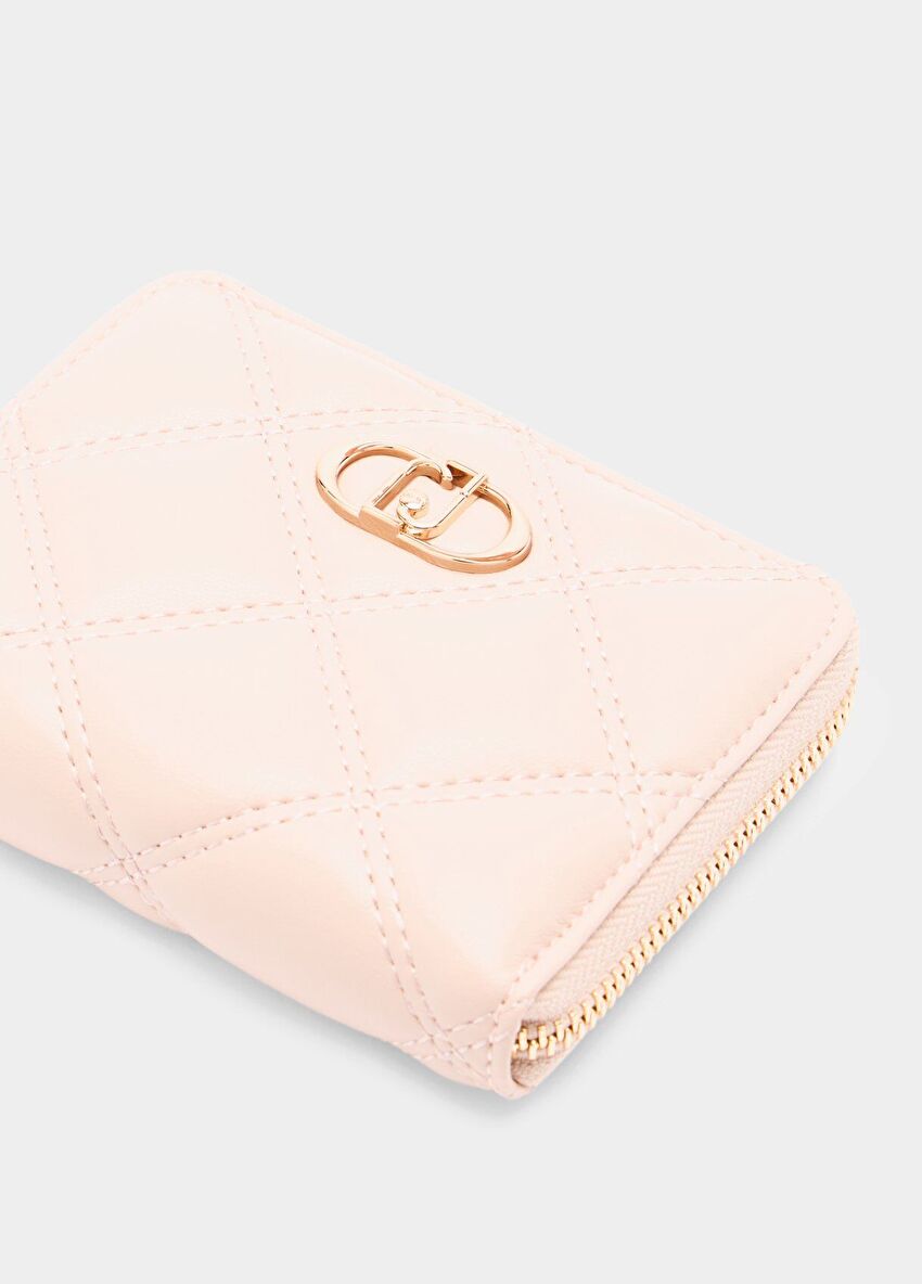 Pudra Askılı Suni Deri Cüzdan