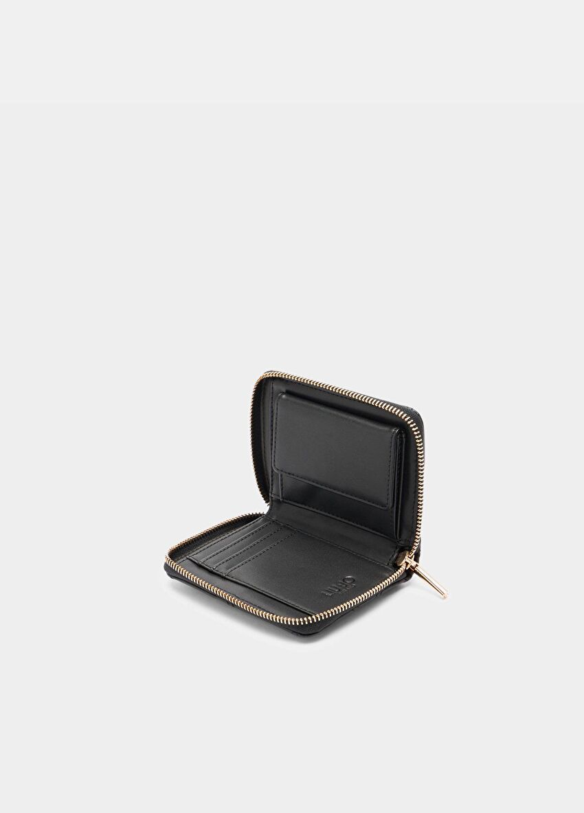Siyah LaPuffy Kapitone Cüzdan