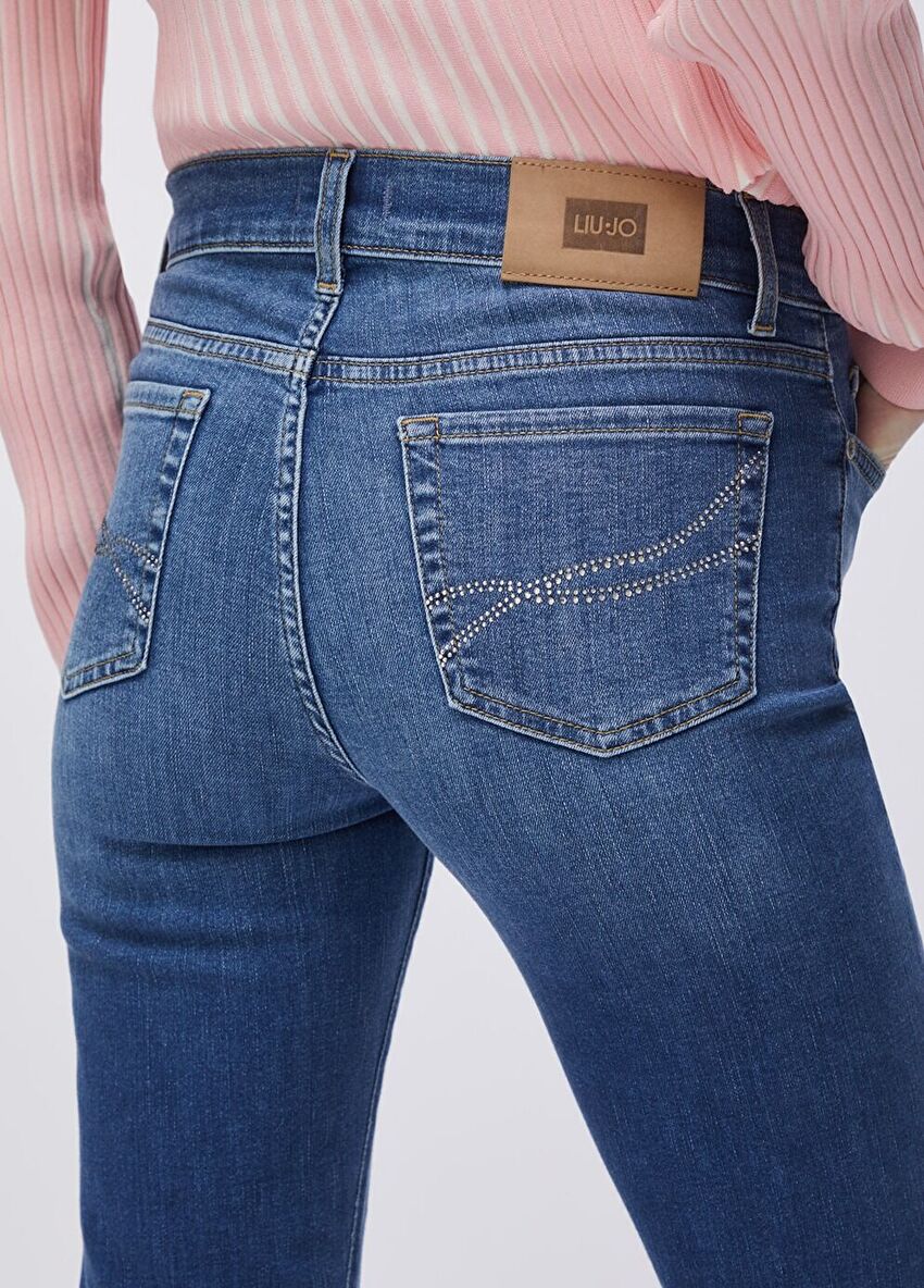 Yüksek Bel Bootcut Jean