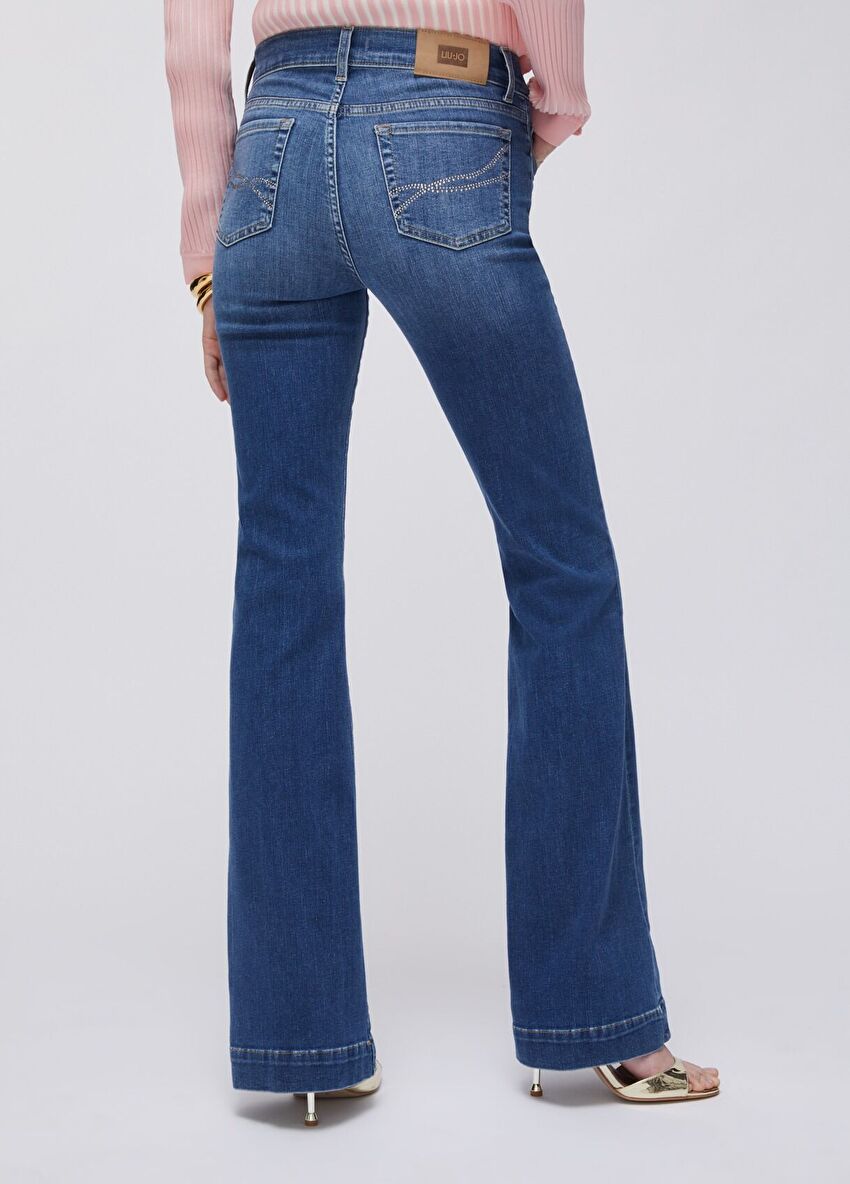 Yüksek Bel Bootcut Jean