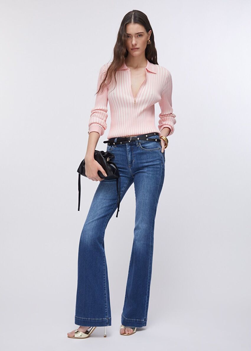 Yüksek Bel Bootcut Jean