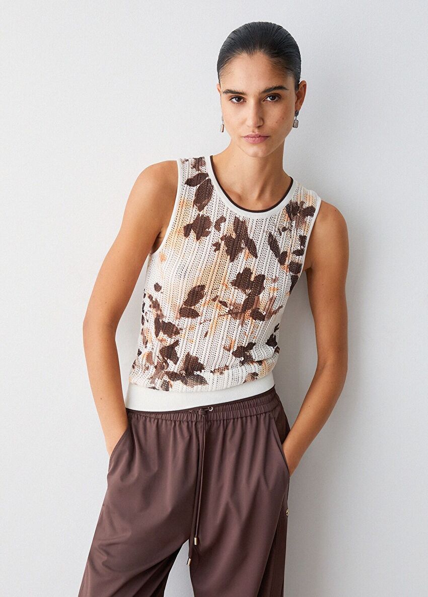 Kahverengi Bol Paça Pantolon