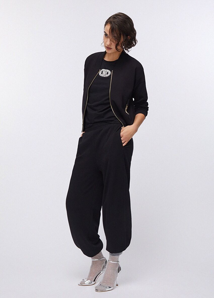 Siyah Dore Detaylı Hırka