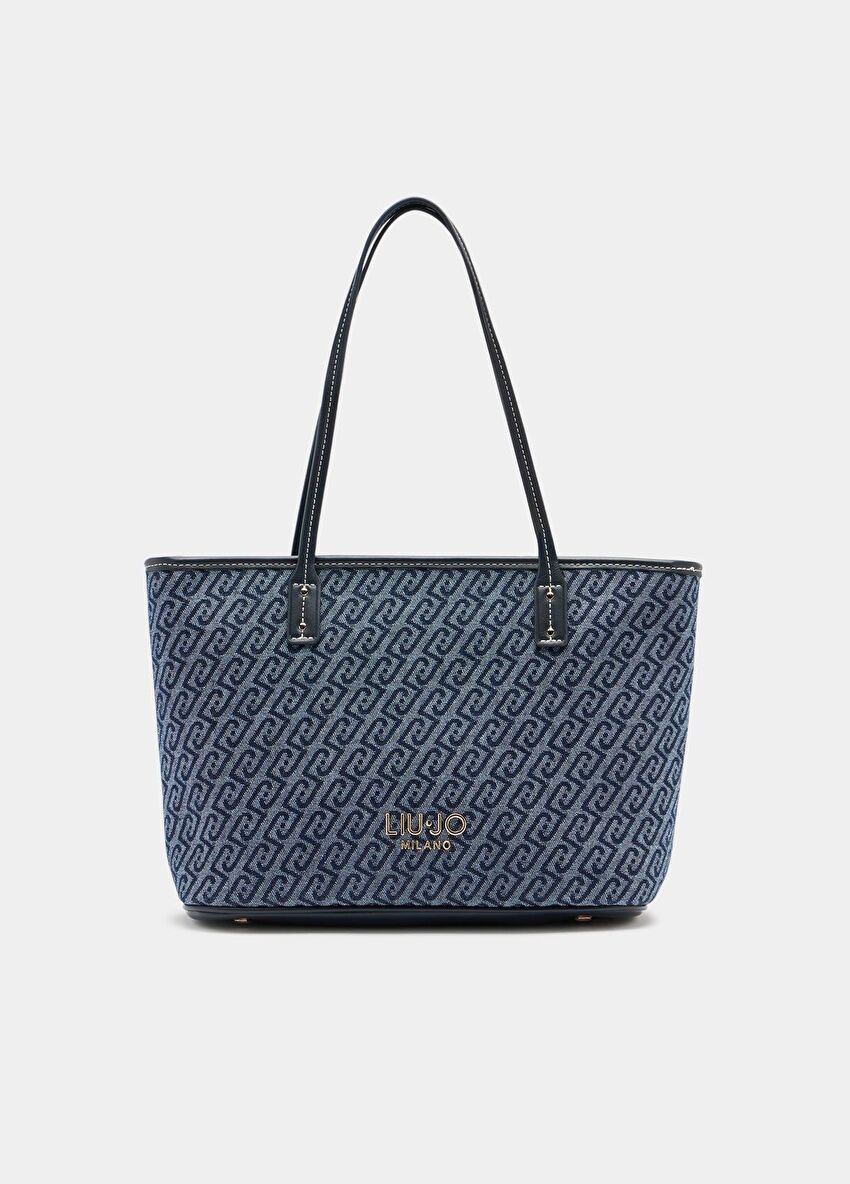 Lacivert Büyük Tote Çanta