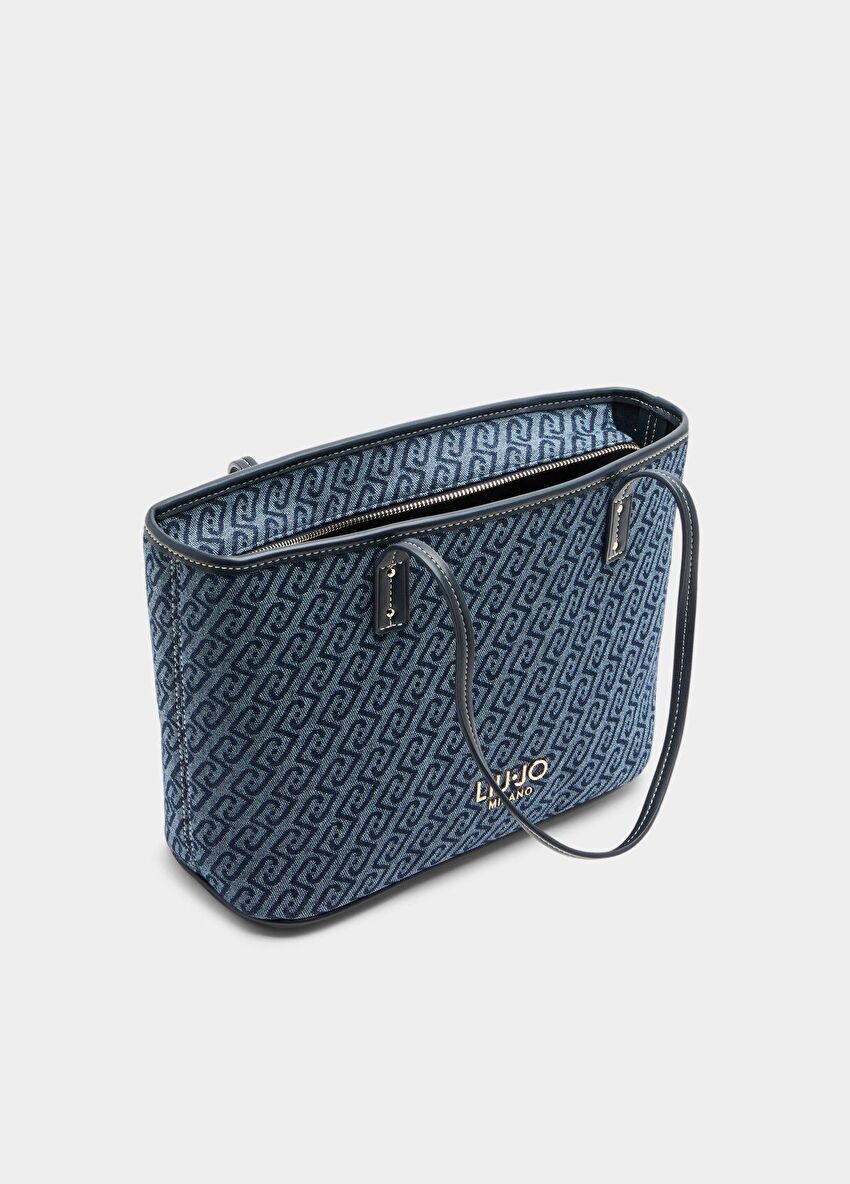 Lacivert Büyük Tote Çanta