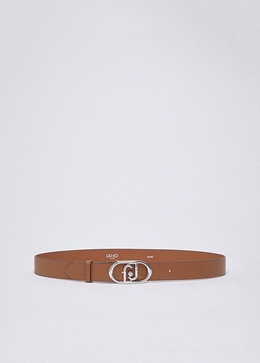 Taba Logo Toka Deri 3.5 Cm Kemer