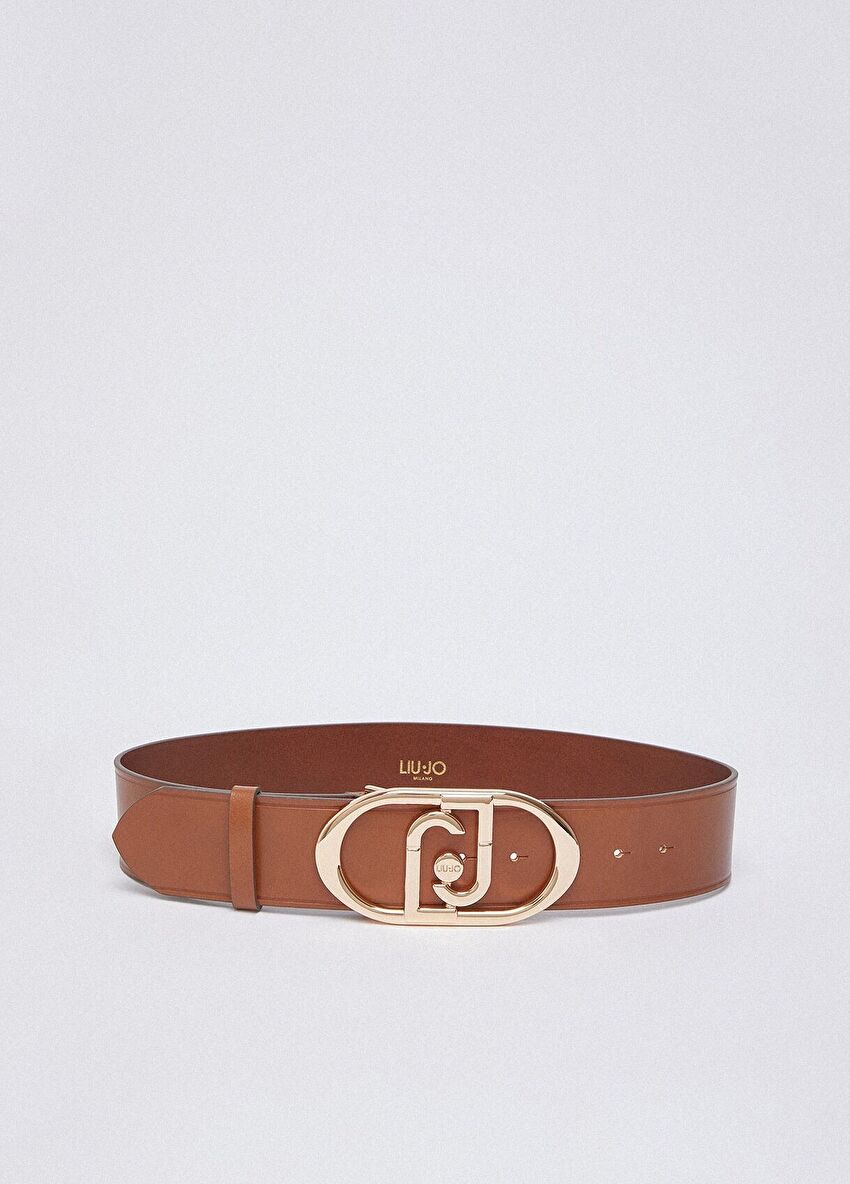 Taba Logo Toka Deri 5.5 Cm Kemer