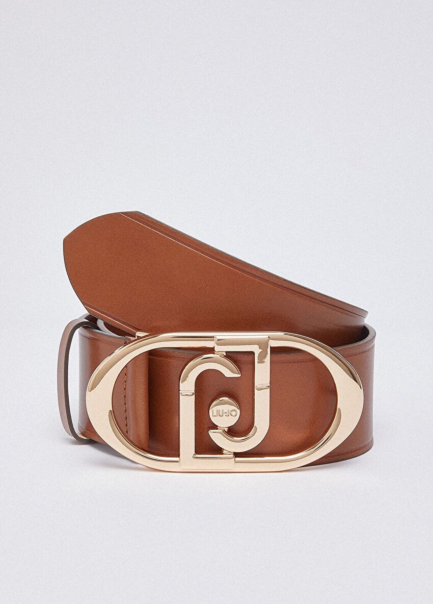 Taba Logo Toka Deri 5.5 Cm Kemer