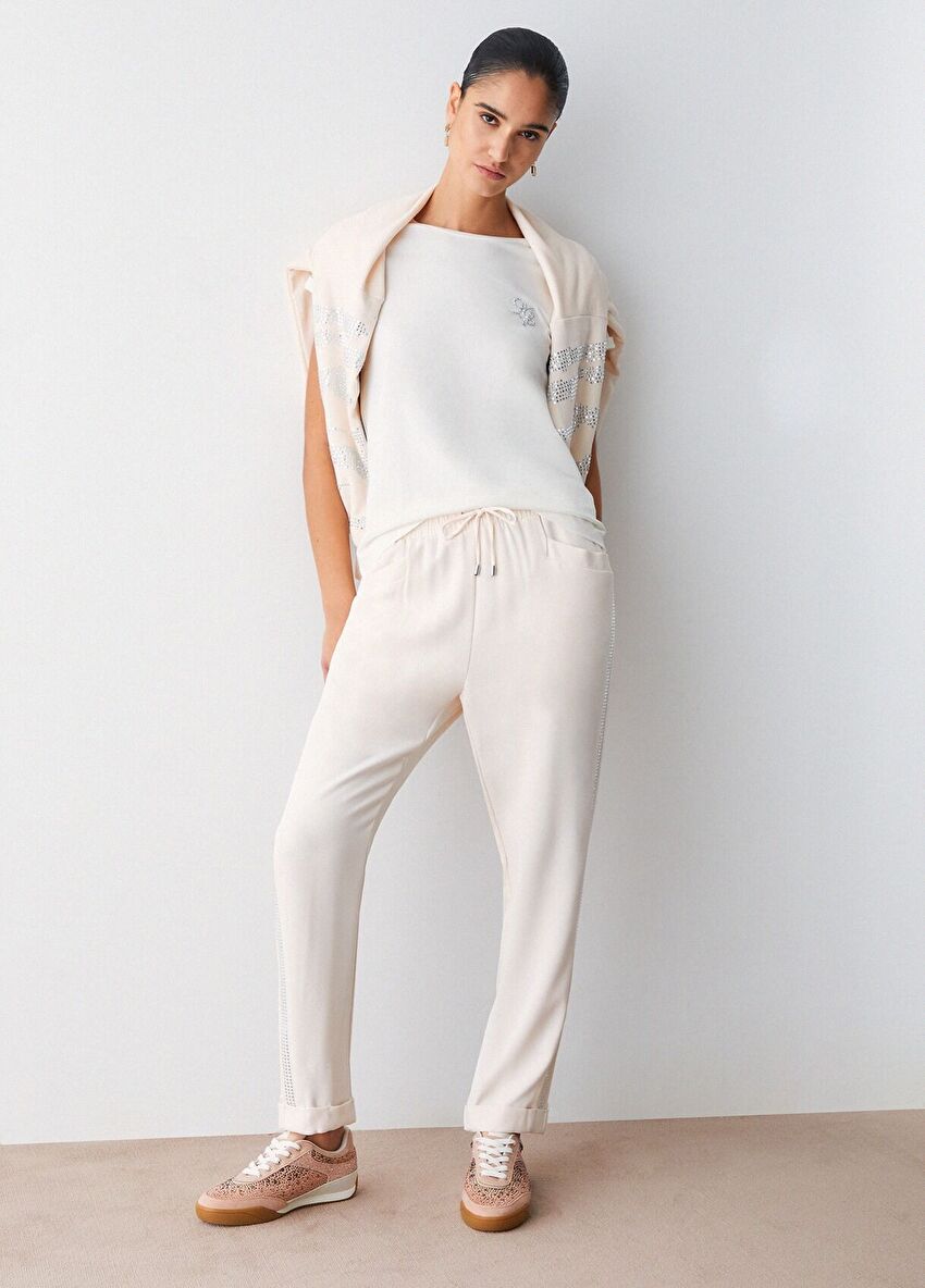 Beyaz Kısa Kollu T-Shirt