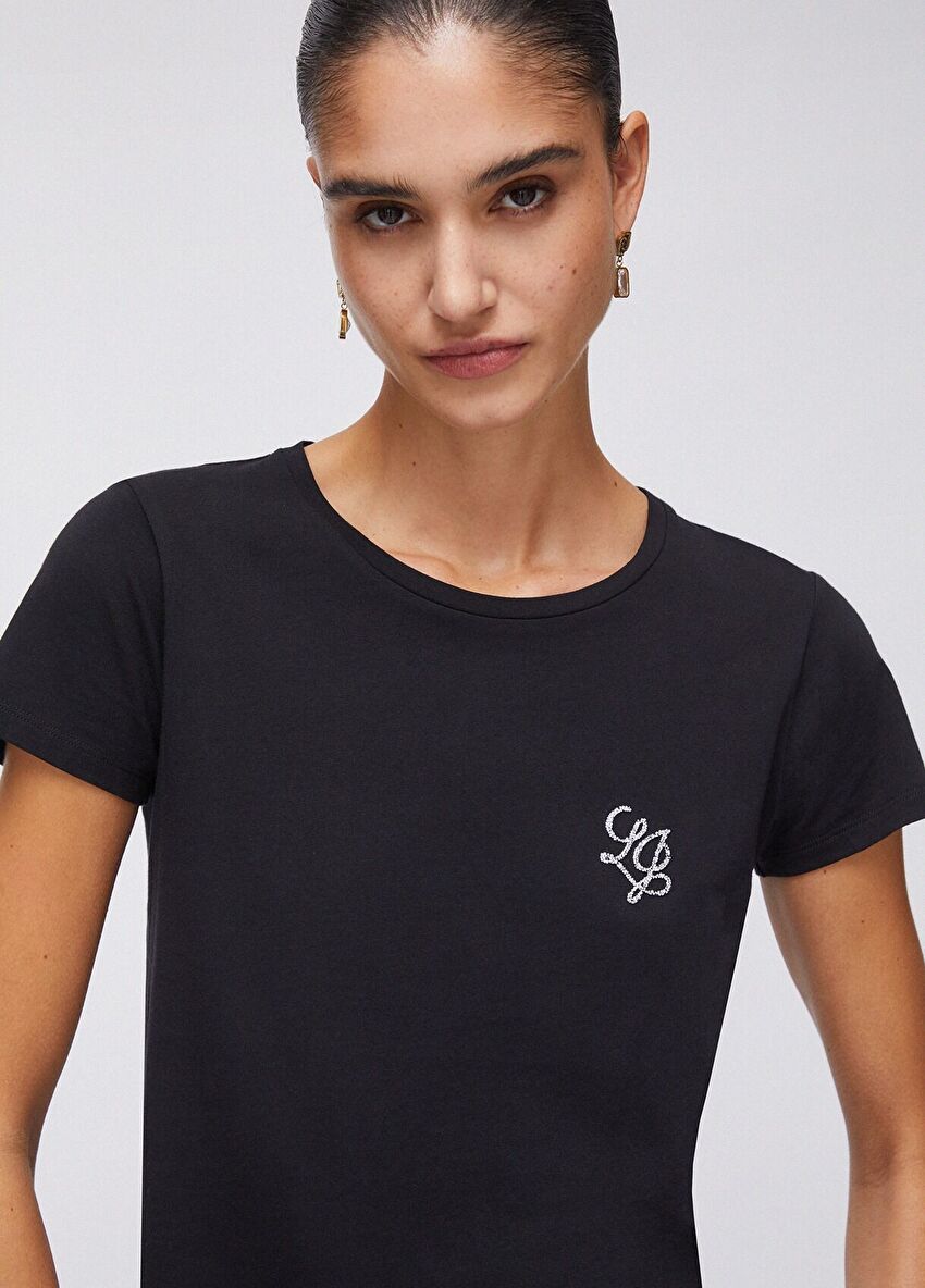 Siyah Kısa Kollu T-Shirt