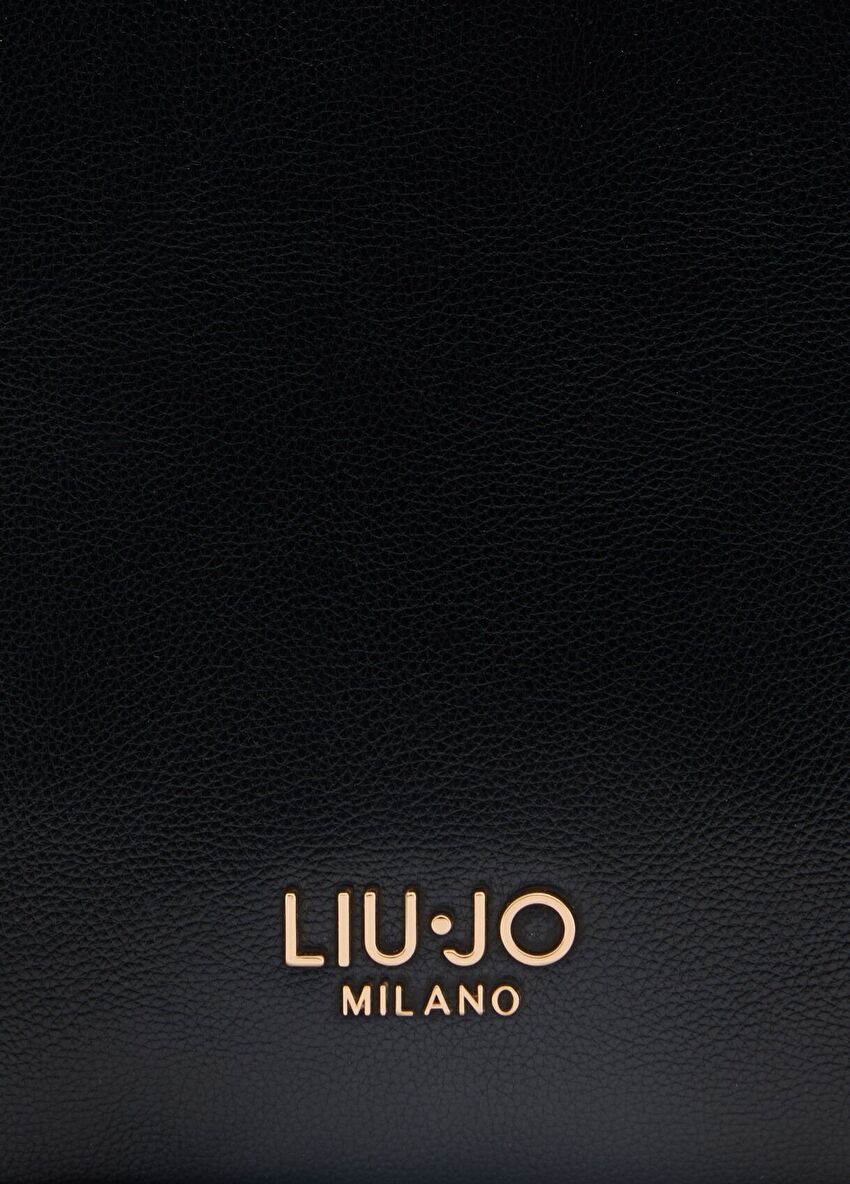 Siyah Deri Büyük Tote Çanta