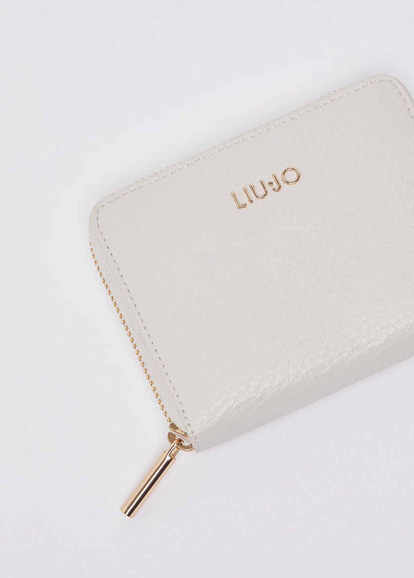 Ekru Garnili Cüzdan