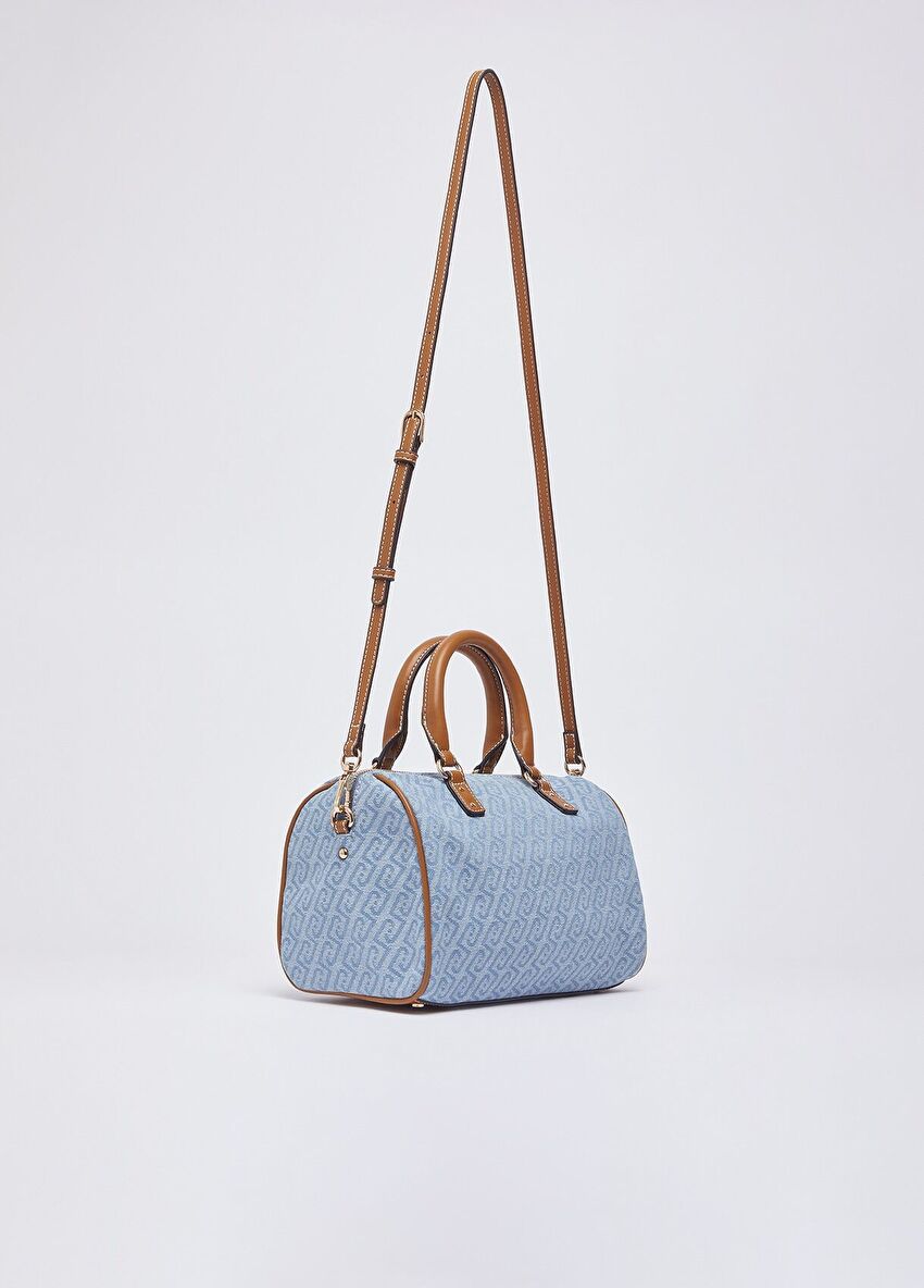 Soluk Mavi Küçük Satchel Çanta