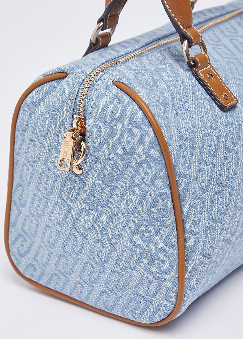 Soluk Mavi Küçük Satchel Çanta