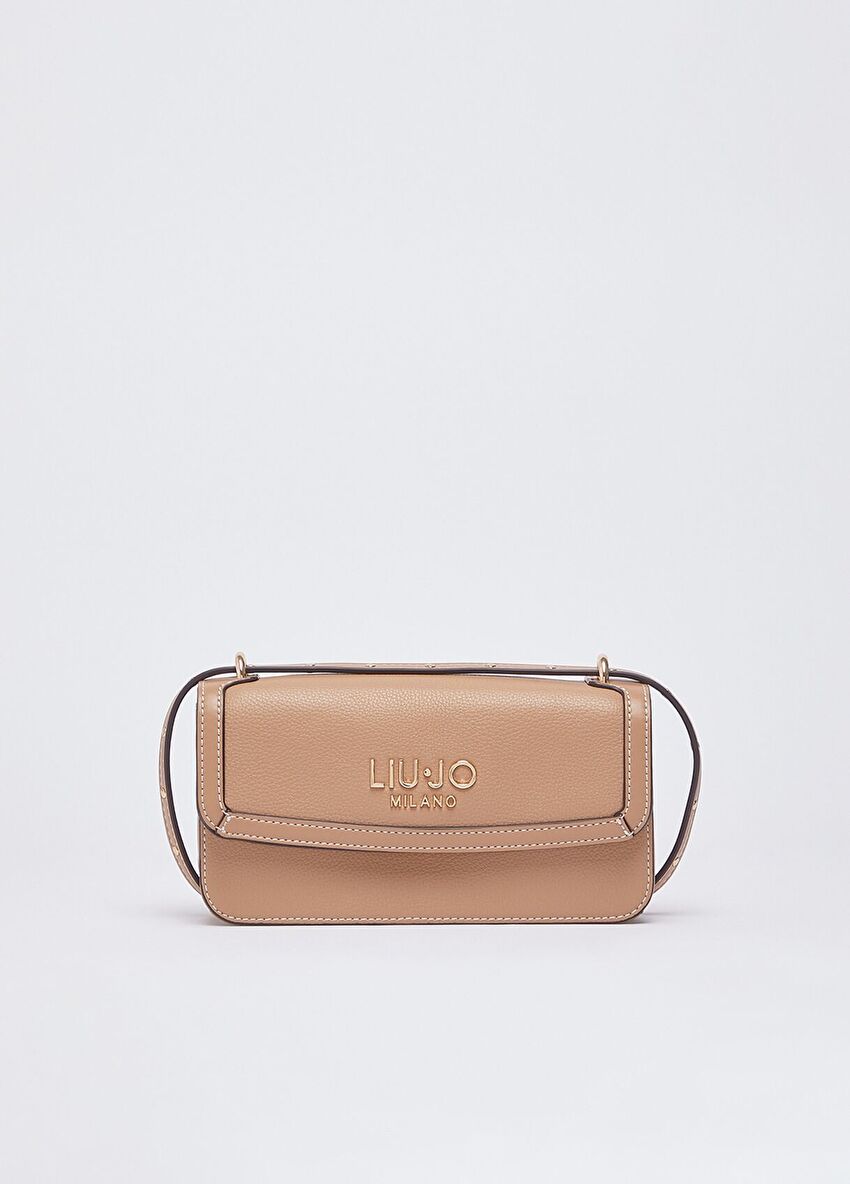 Bej Çapraz Askılı Çanta