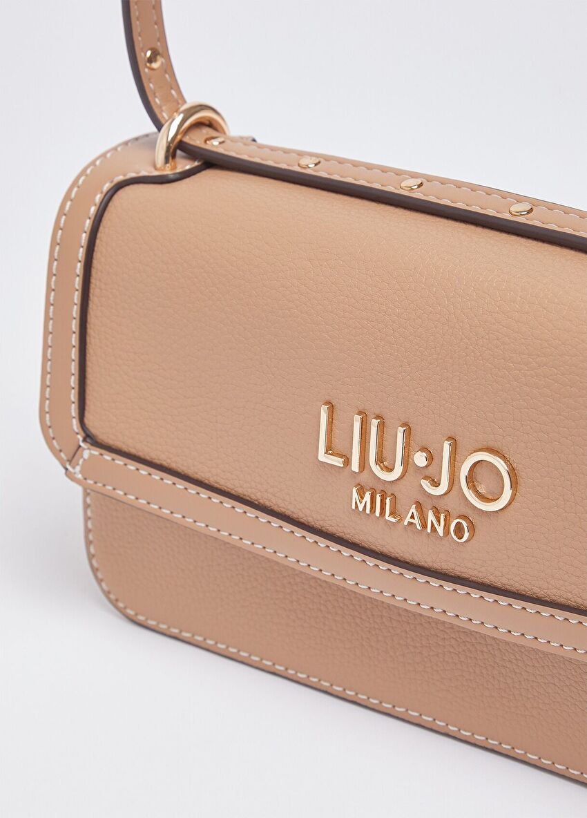 Bej Çapraz Askılı Çanta