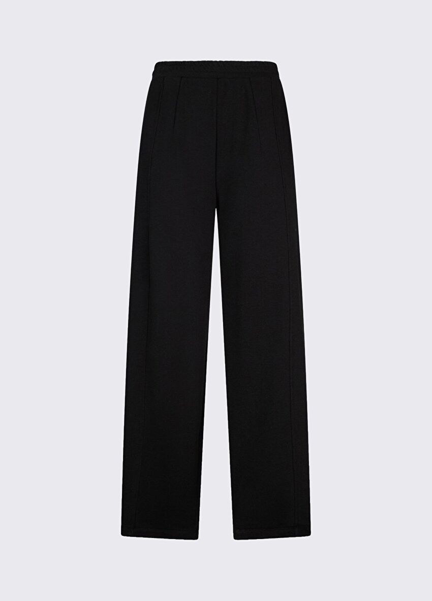 Siyah Felpa Balon Pantolon