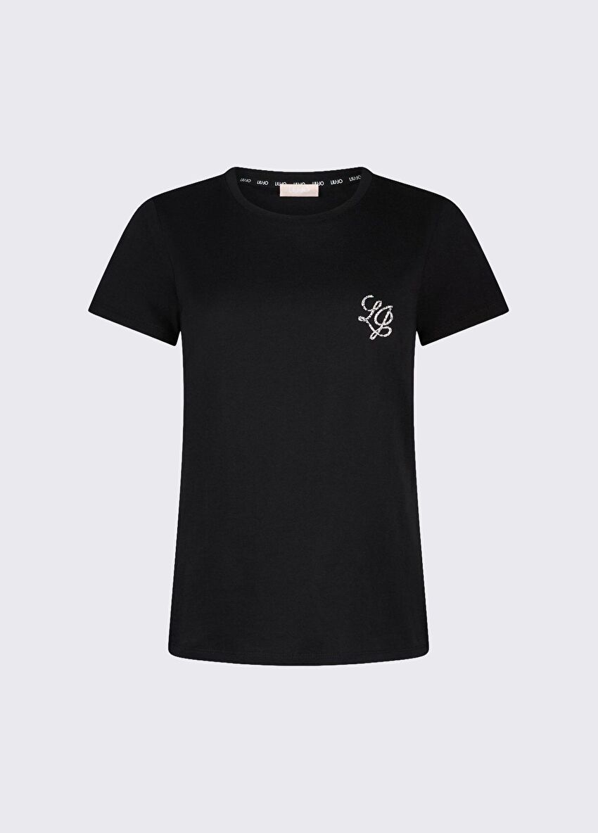 Siyah Kısa Kollu T-Shirt