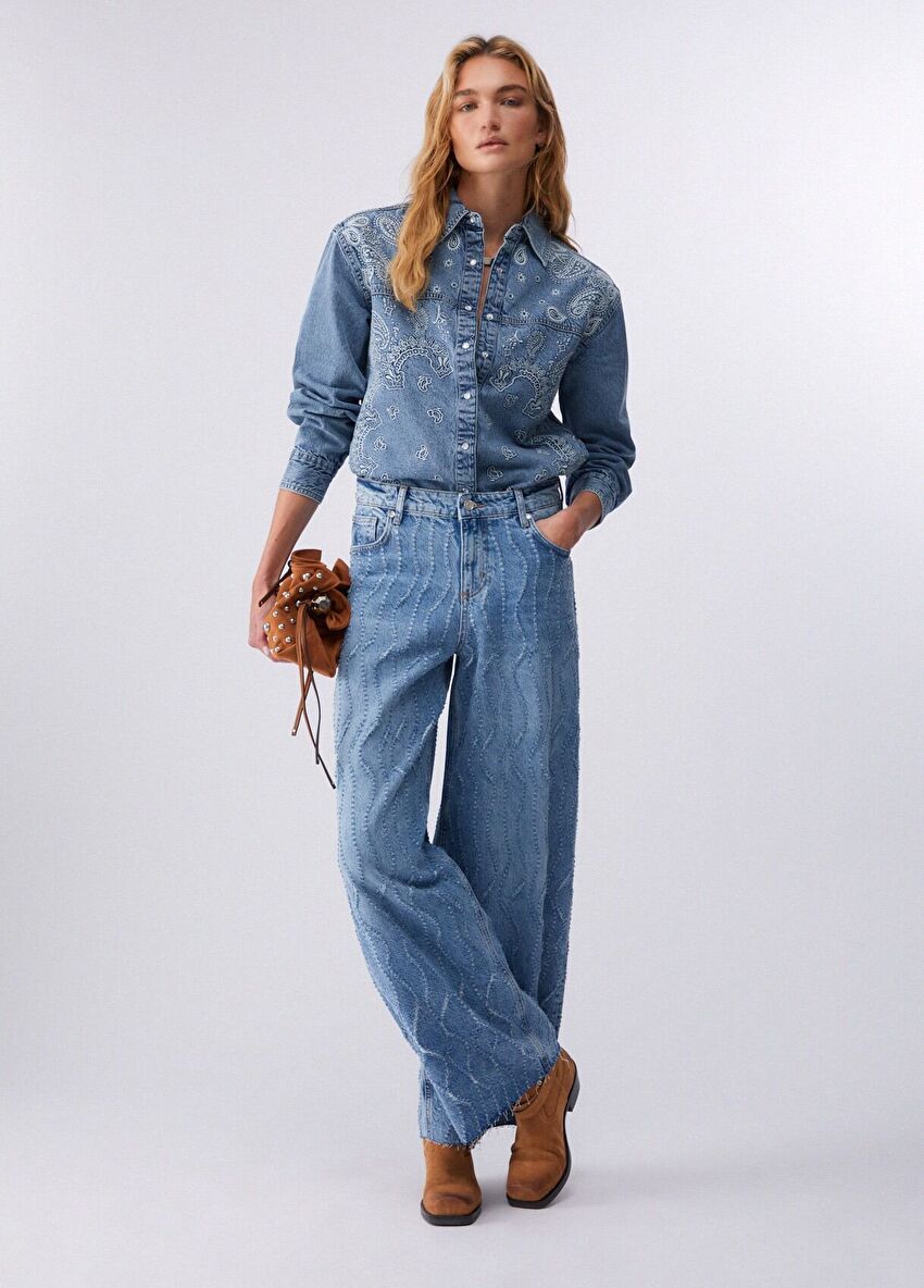 Mavi Flare Denim Pantolon