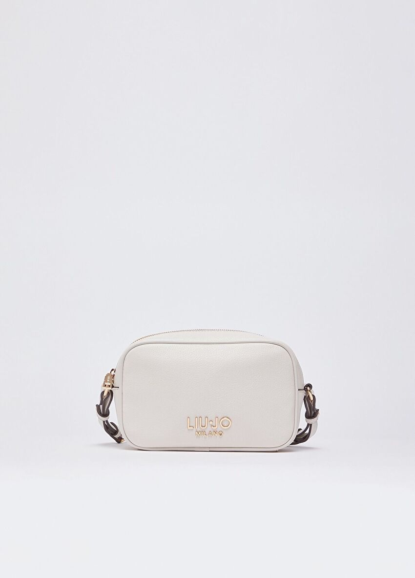 Krem Küçük Kamera Çantası