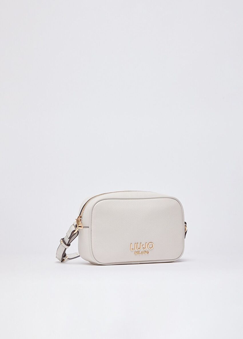 Krem Küçük Kamera Çantası