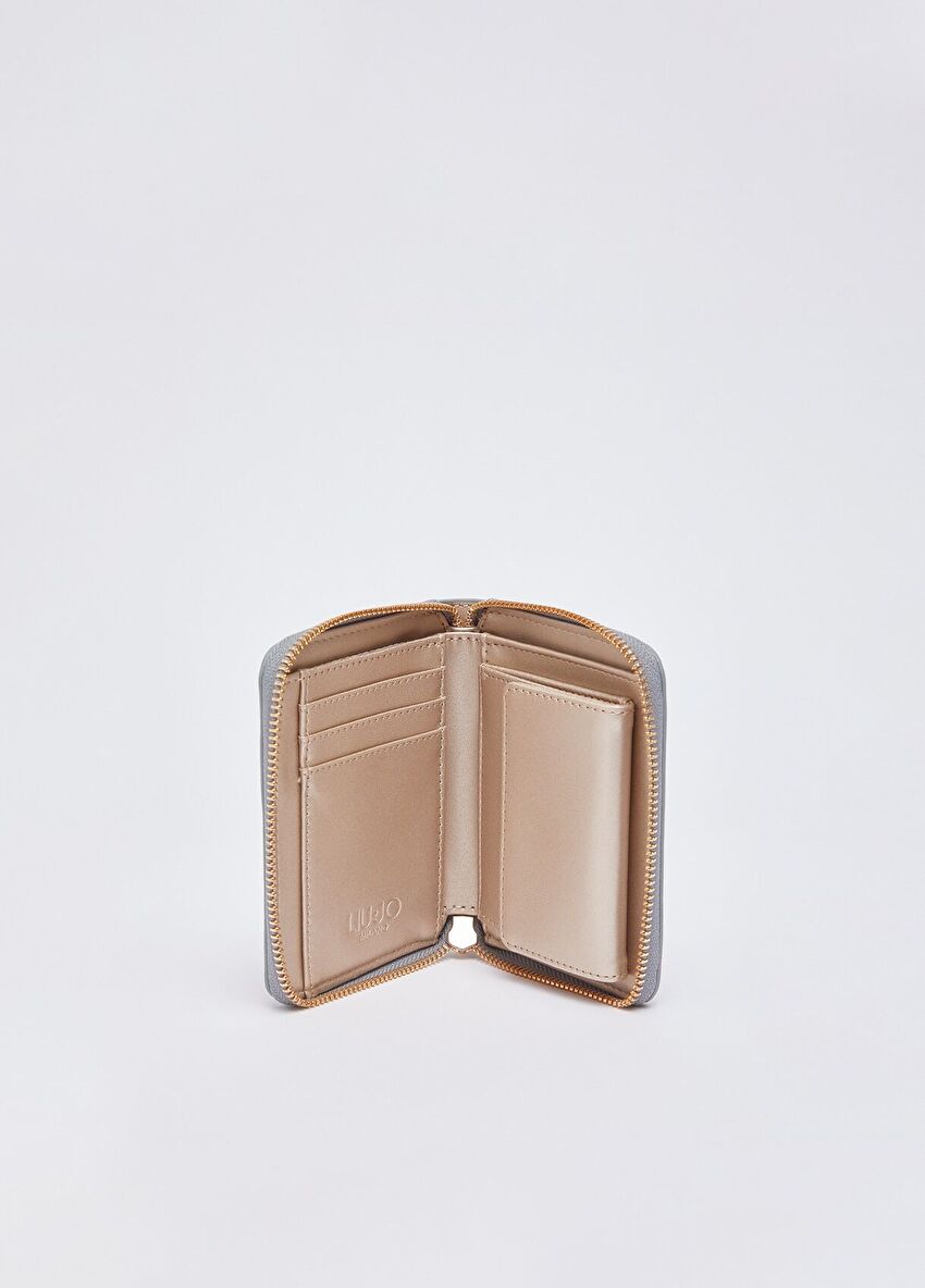 Taş Rengi Fermuarlı Cüzdan