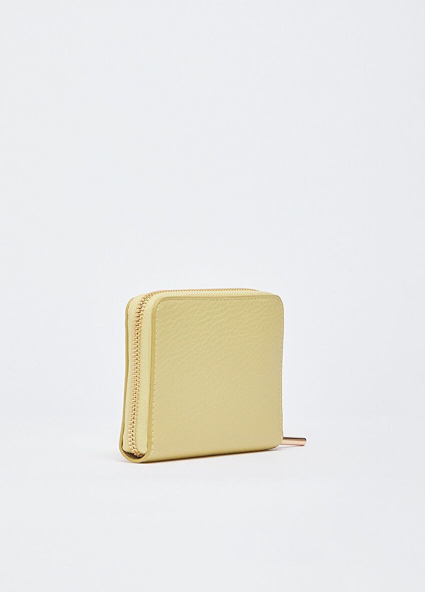 Sarı Fermuarlı Cüzdan