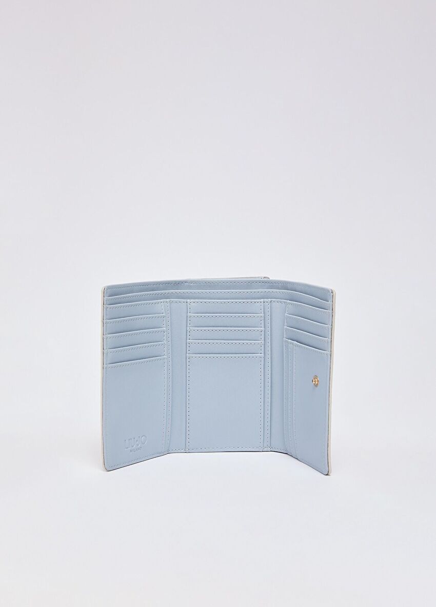 Krem Trifold Cüzdan