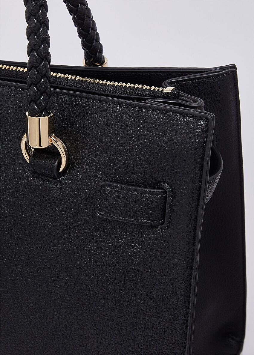 Siyah Orta Boy Tote Çanta