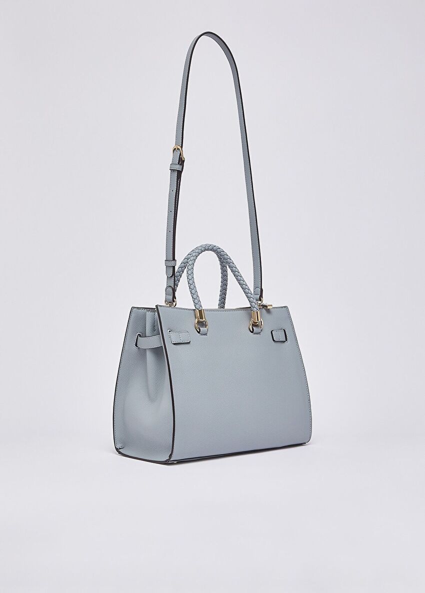 Açık Gri Orta Boy Tote Çanta