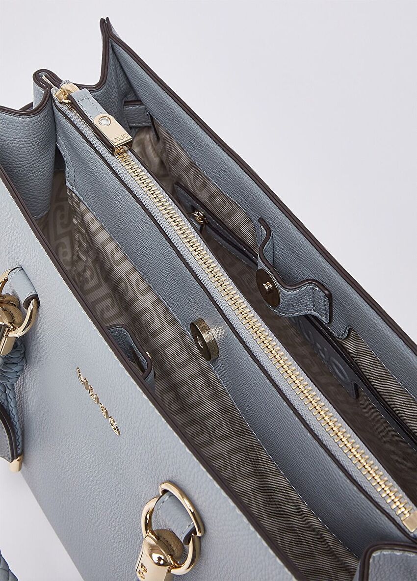 Açık Gri Orta Boy Tote Çanta