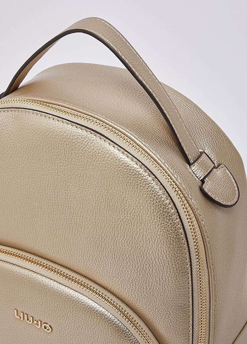 Altın Rengi Orta Boy Sırt Çantası