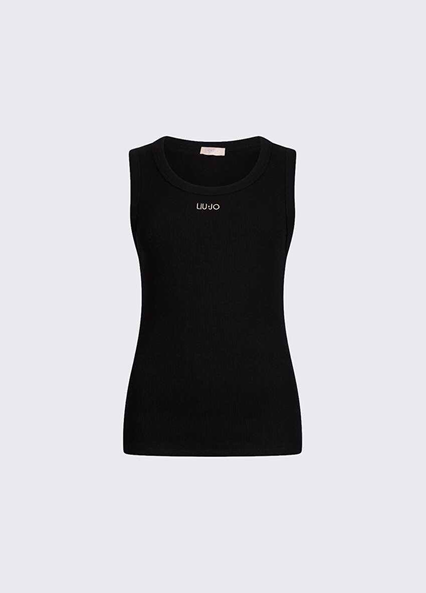 Siyah Kısa Kollu Moda Tişört