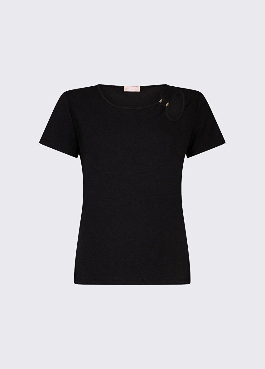 Siyah Kısa Kollu T-Shirt